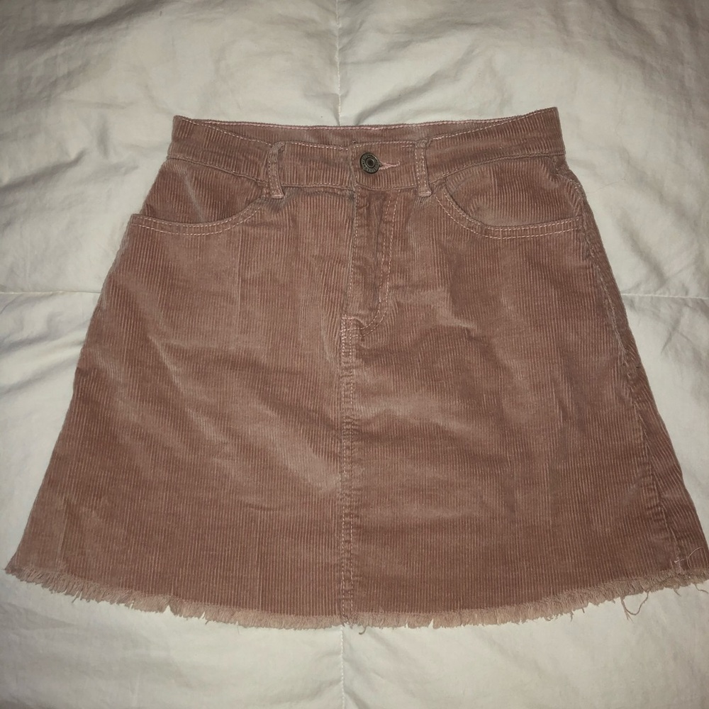 Pink corduroy Brandy Melville Skirt RARE